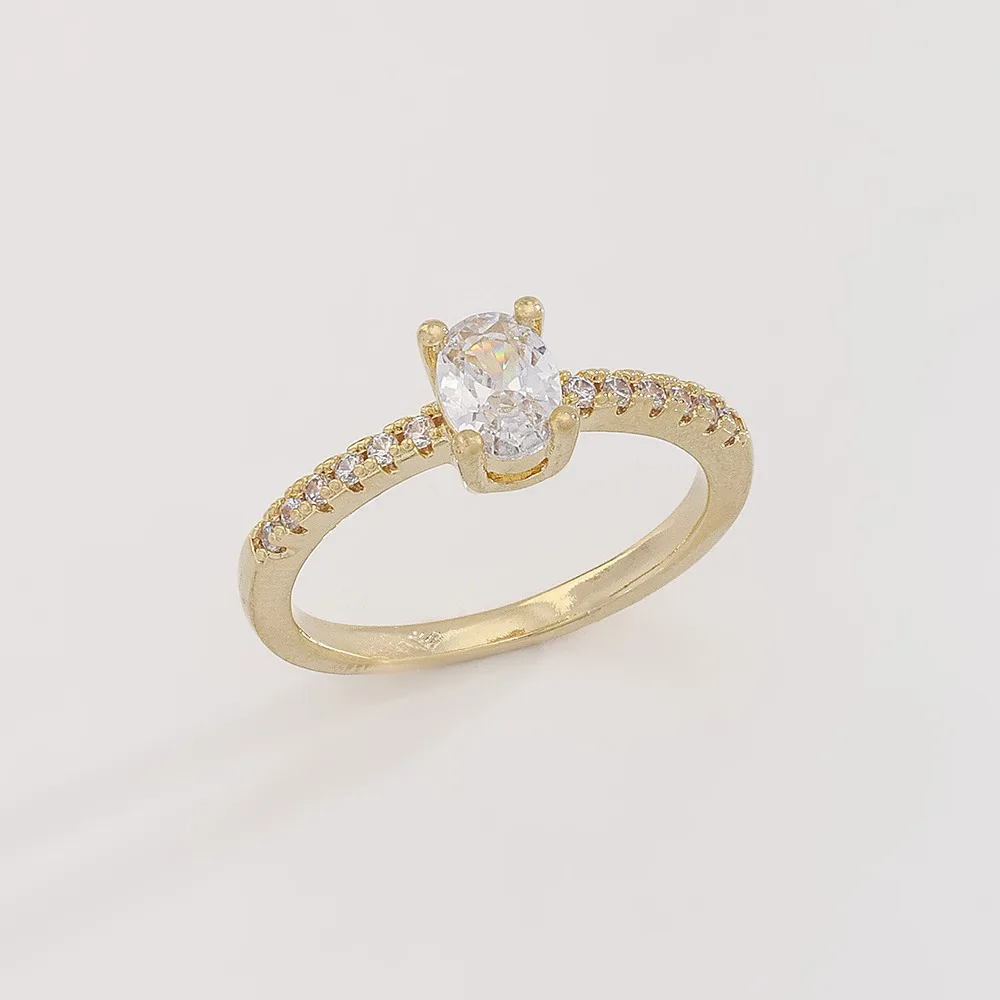 Anel Éclat Solitaire Ouro 18K