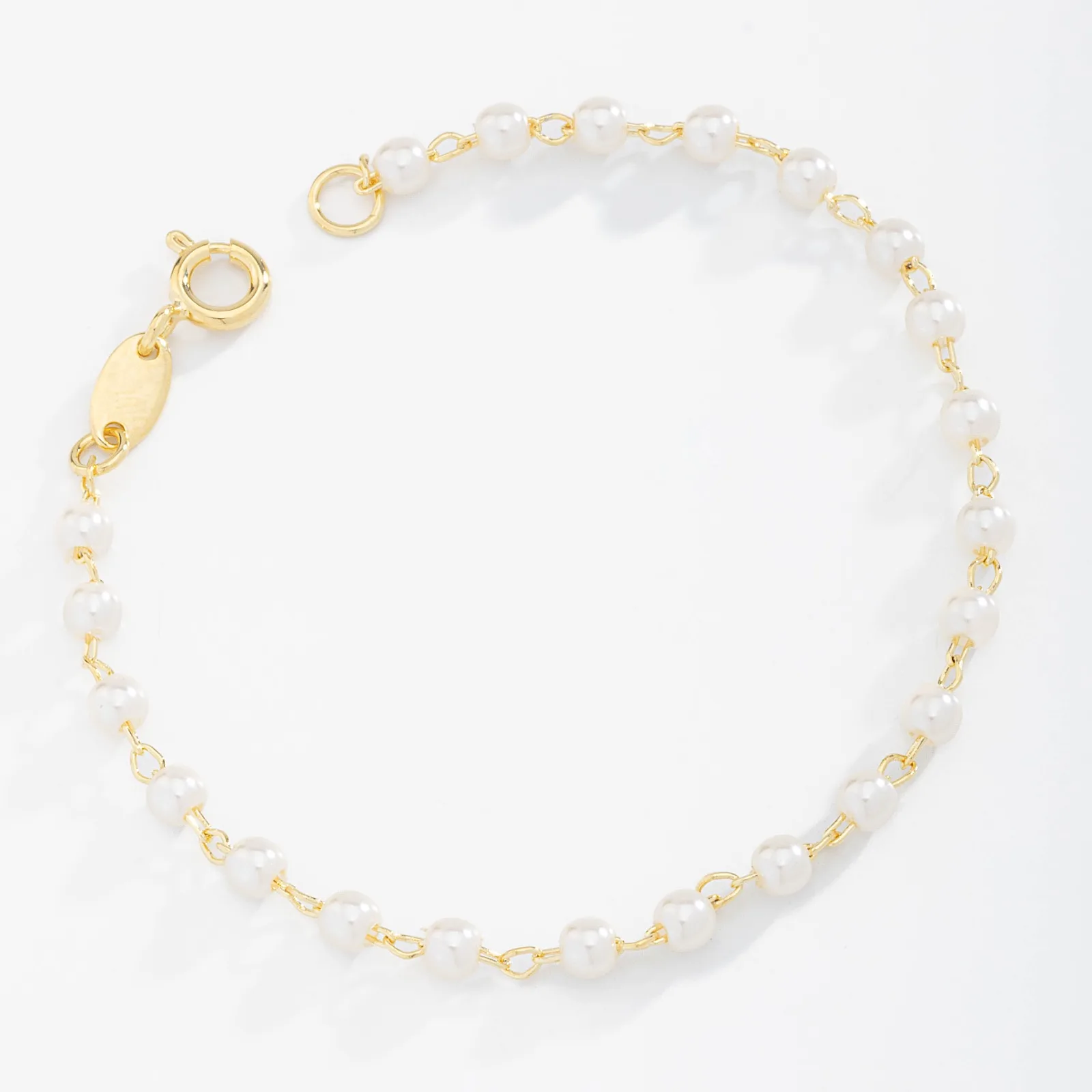 Pulseira Infantil Perle Ouro 18K