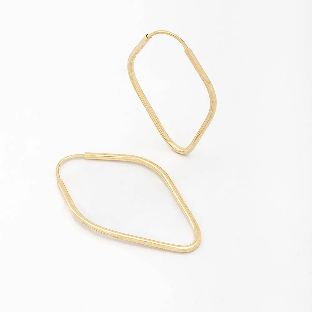 Brinco Losange Ouro 18K